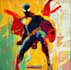 design an amazing superhero pop art