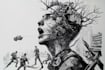 draw black and white illustrations