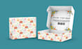 design a mailer box, subscription box, and bottle packaging with a 3d mockup