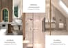 do bathroom design,restroom,washroom,toilet 3d rendering with shopping list