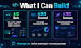 build a custom HTML tool, calculator, or web widget