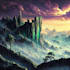 create stunning fantasy landscape, background illustration