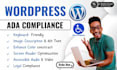 do wordpress accessibility audits and ehancements, wcag, ada compliance