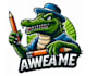 make amazing awesome crocodile mascot logo
