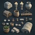 3d model objects, props and weapons