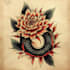 create unique custom tattoo design with traditional tattoo