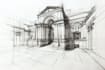 make architectural sketches for building