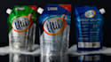 design premium pouch bag packaging with front and back layout