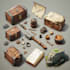 draw props and objects, items for your games, 2d art raster