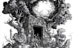 draw black and white illustrations