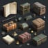 create 2d game ui and game icon, object, props, 2d art