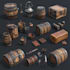 draw delightful 2d game icons props assets and objects