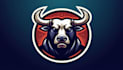 do awesome bull head mascot logo design