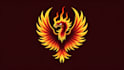 design an awesome flame phoenix mascot logo with express delivery