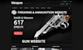 build squarespace gun website firearms website ammution website accessories site