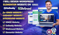 design wordpress elementor website on ionos godaddy siteground