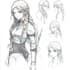 draw anime art character reference sheet vtuber