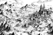 design fantasy map illustration isometric map,