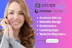 create a stunning onepage website builderall site123