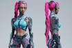 design fantasy and cyberpunk character