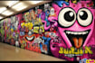 create graffiti pop art canvas designs and murals