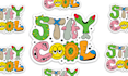 create unique funky cartoon style text illustration