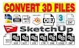 convert dgn dwg civil architectural 3d docs graphics audio video files