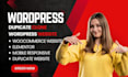 clone and redesign wordpress website duplicate wordpress website
