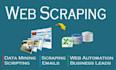 do web scraping, web automation, data extraction