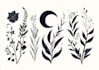 create a botanical boho logo design
