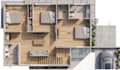 draw floor plan in autocad then render in photoshop and illustrator