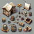 create lowpoly prop and object in 3d models