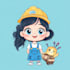 draw cute cartoon character, mascot, stickers