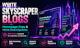 write skyscraper blogs, homepage copy and meta descriptions