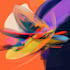 create abstract geometric digital art