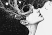 draw black and white illustrations