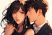 draw you anime couple art portrait