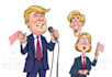 draw political cartoon and caricature