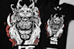 create animal linocut tshirt design for brands