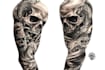 hand draw a full sleeve tattoo design