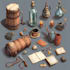 design 2d game assets, icons, objects and props