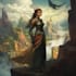 paint a character illustration in a fantasy world