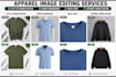 do flat lay image editing, ghost mannequin, neck joint, apparel image editing