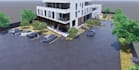 renovate 3d multi apartment,real estate render,3d landscape garden,rooftop patio
