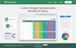 design monthly yearly financial annual budget excel google spreadsheet csv api
