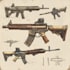 design detailed 3d weapons with an epic style