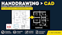 convert PDF, image or sketch into a professional cad floor plan