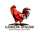 design beautiful rooster logo
