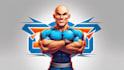 do gym academy mascot logo design