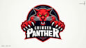 design creative red panther head mascot logo with express delivery